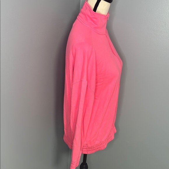 Lou & Grey Women’s Pink Quarter-Zip Pullover Sz M - Picture 3 of 6